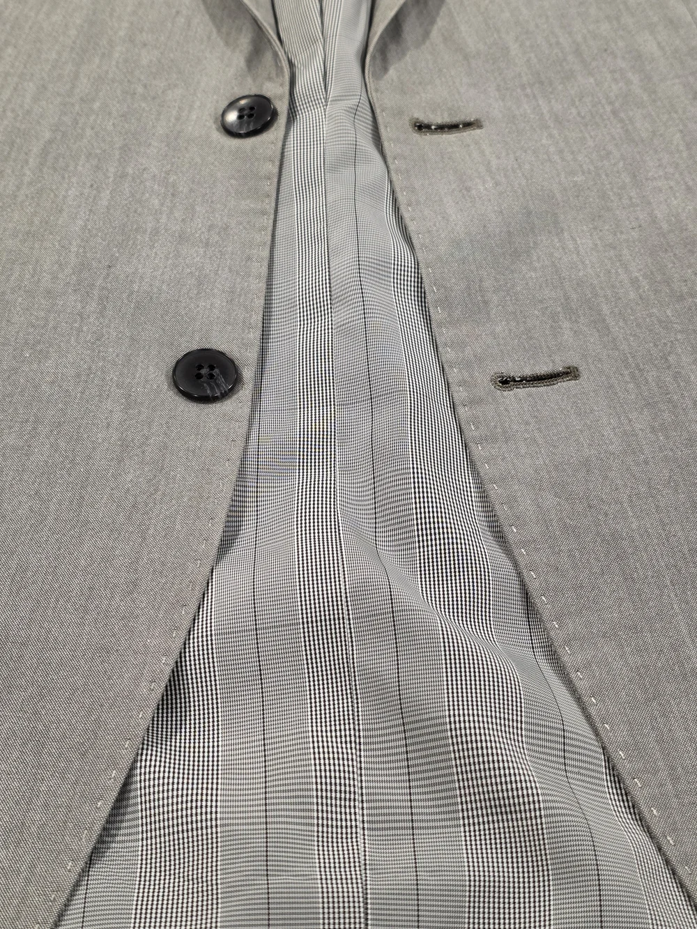 38R Men's JF J. Ferrar 2 Button Blazer Gray Slim Fit Sport Coat